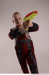 DENISA PILOT STANDING POSE WITH GUN 3